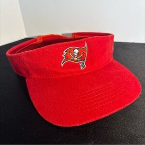 Red Buccaneers Visor Hat